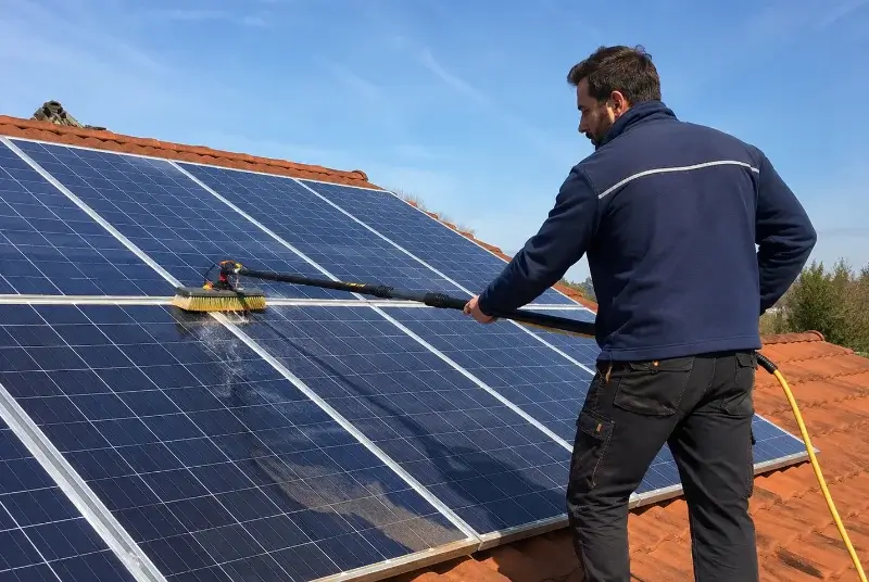 Nettoyage et entretien de panneaux solaires à Rosières